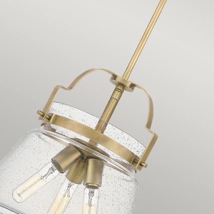 Quintiesse - Lustre de haste WIMBERLEY 3xE27/60W/230V Ø 35,6 cm dourado