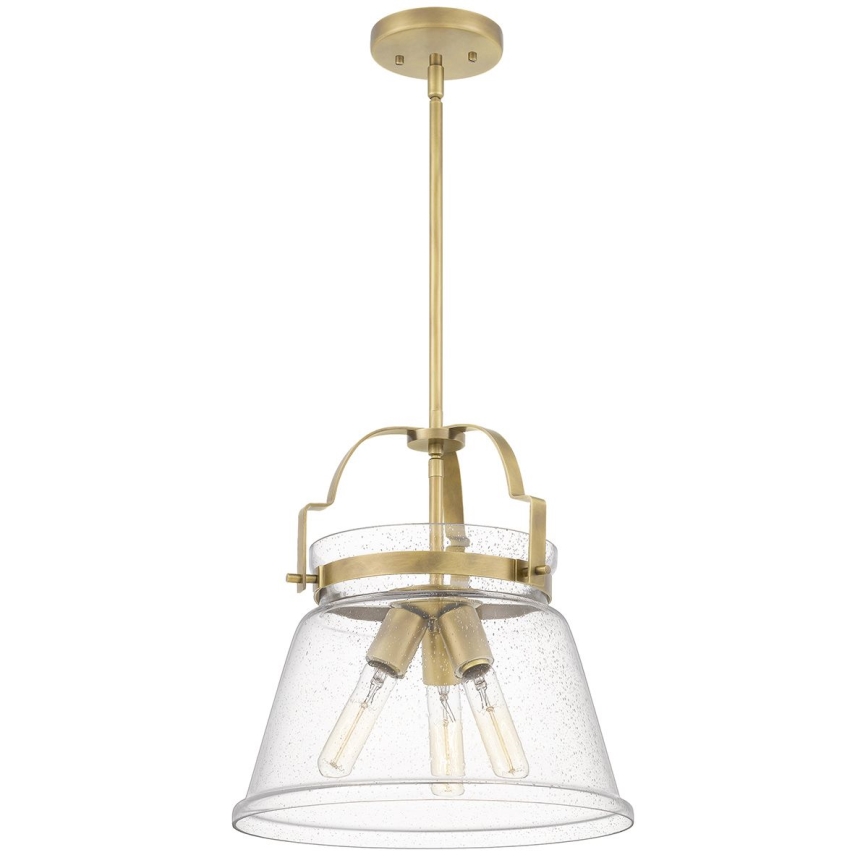 Quintiesse - Lustre de haste WIMBERLEY 3xE27/60W/230V Ø 35,6 cm dourado