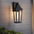 Quoizel - Aplique de parede exterior BUCKLEY M 1xE27/40W/230V IP44 preto