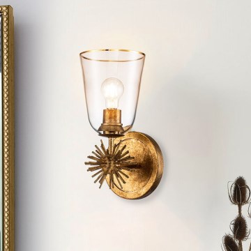 Quoizel - Aplique de parede STARING 1xE27/40W/230V acabamento em cobre