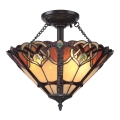 Quoizel - Candeeiro de teto Tiffany CAMBRIDGE 2xE27/100W/230V