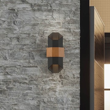 Quoizel - Iluminação de parede exterior LED CHASM 2xLED/5,5W/230V IP44