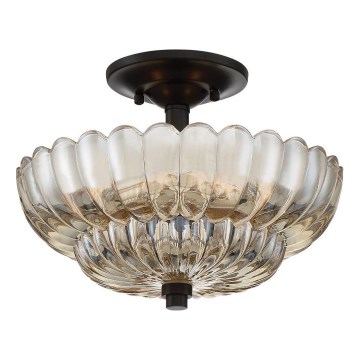 Quoizel - Iluminação de teto WHITECAP 3xE14/40W/230V diâmetro 29,7 cm