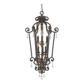 Quoizel - Lustre suspenso com corrente MARQUETTE 6xE14/60W/230V, bronze