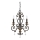 Quoizel - Lustre suspenso por corrente MARQUETTE 3xE14/60W/230V bronze