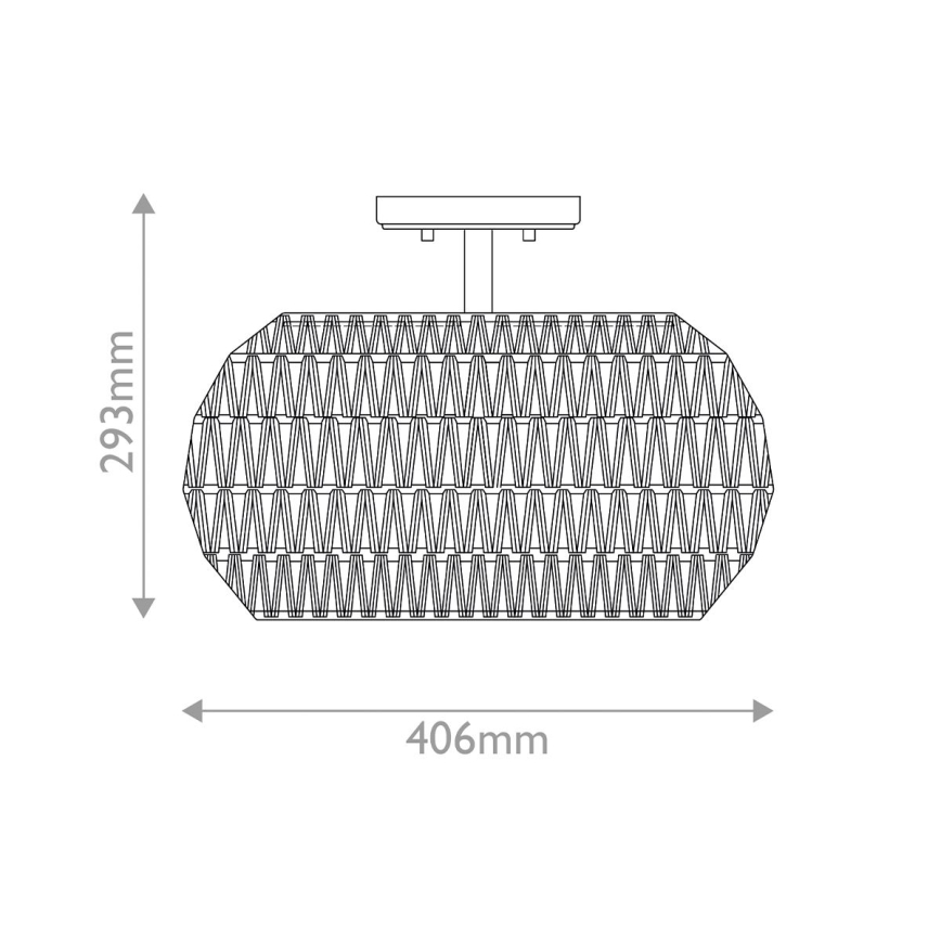 Quoizel - Candeeiro de teto CASABLANCA 3xE27/60W/230V castanho