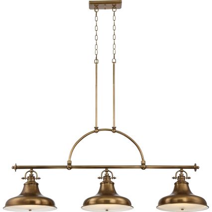 Quoizel - Candelabro suspenso EMERY 3xE27/100W/230V latão