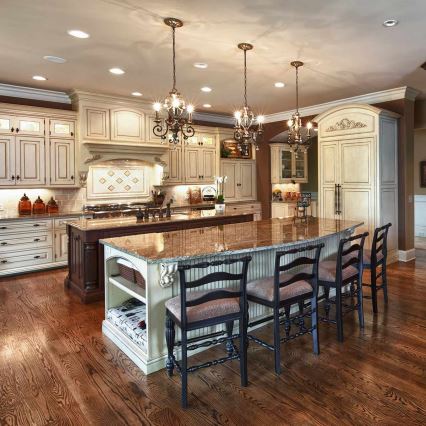 Quoizel - Lustre suspenso por corrente MARQUETTE 3xE14/60W/230V bronze