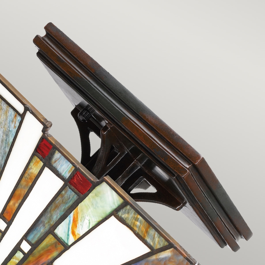 Quoizel - Candeeiro de Tecto Tiffany MAYBECK 2xE27/60W/230V