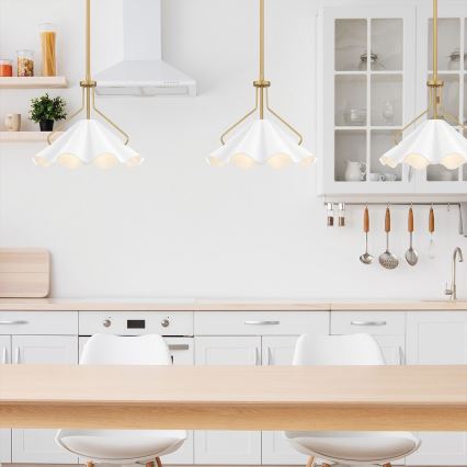 Quoizel - Candeeiro suspenso MEJIA 1xE27/60W/230V diâmetro 35,6 cm latão