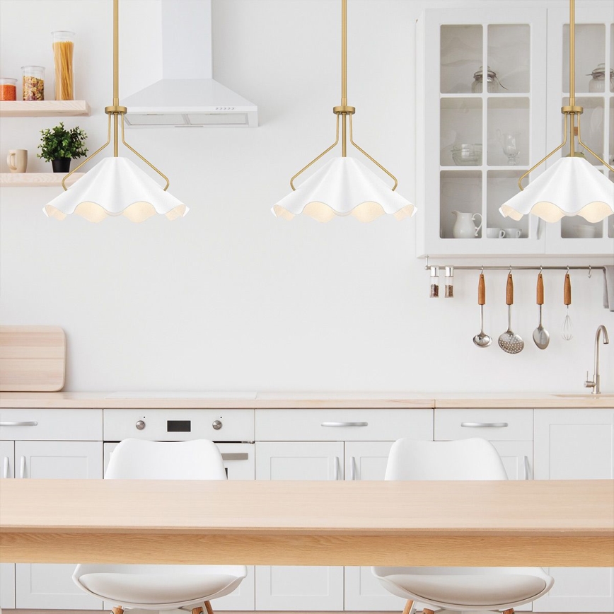 Quoizel - Candeeiro suspenso MEJIA 1xE27/60W/230V diâmetro 35,6 cm latão