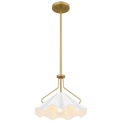 Quoizel - Candeeiro suspenso MEJIA 1xE27/60W/230V diâmetro 35,6 cm latão