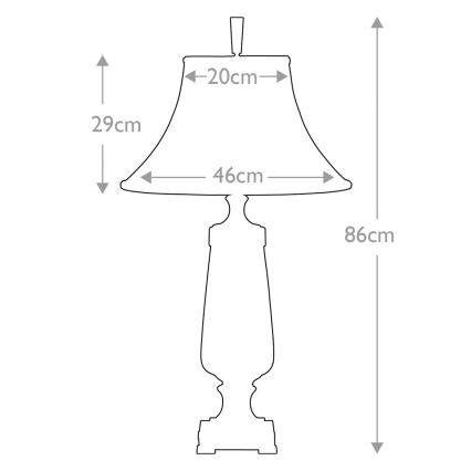Quoizel - Candeeiro de mesa MONTEVERDE 1xE27/60W/230V