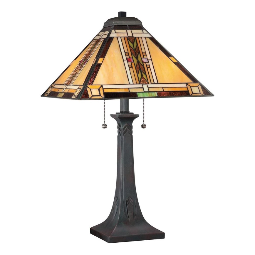 Quoizel - Candeeiro de mesa Tiffany NAVAJO 2xE27/60W/230V
