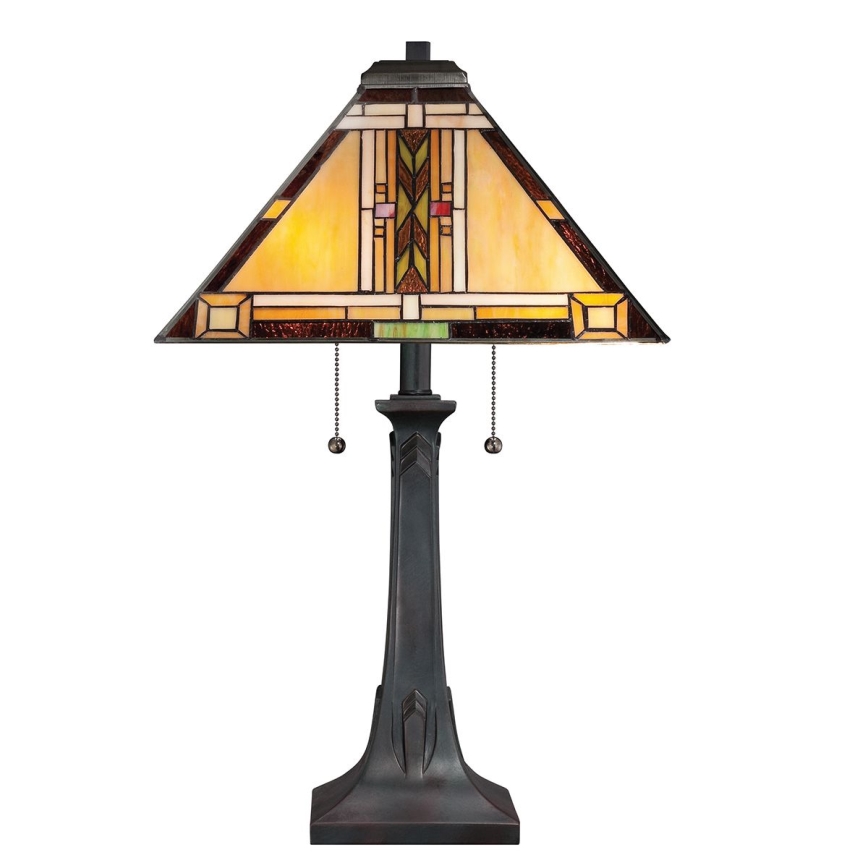 Quoizel - Candeeiro de mesa Tiffany NAVAJO 2xE27/60W/230V