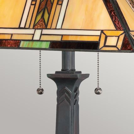 Quoizel - Candeeiro de mesa Tiffany NAVAJO 2xE27/60W/230V