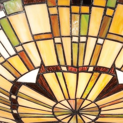 Quoizel - Candeeiro de tecto Tiffany REED 2xE27/60W/230V Ø 42 cm