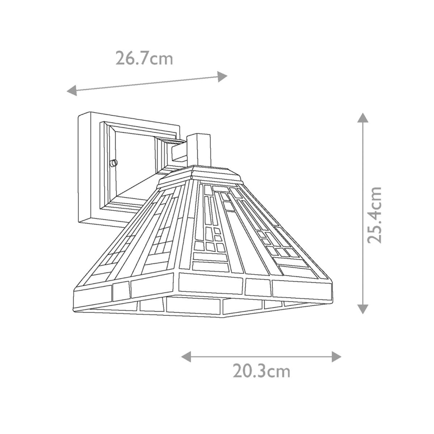 Quoizel - Aplique de parede Tiffany STEPHEN 1xE27/100W/230V