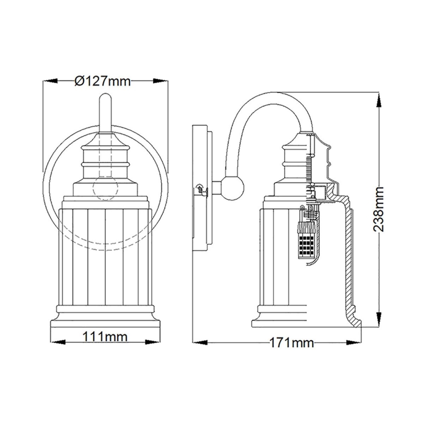 Quoizel - Aplique LED de parede para casa de banho SWELL 1xG9/3W/230V IP44 cromado polido