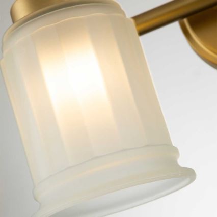 Quoizel - Aplique LED de parede para casa de banho SWELL 2xG9/3W/230V IP44 dourado