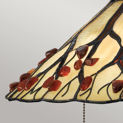 Quoizel - Candeeiro de mesa Tiffany WHISPERING 2xE27/60W/230V