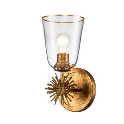 Quoizel - Aplique de parede STARING 1xE27/40W/230V acabamento em cobre