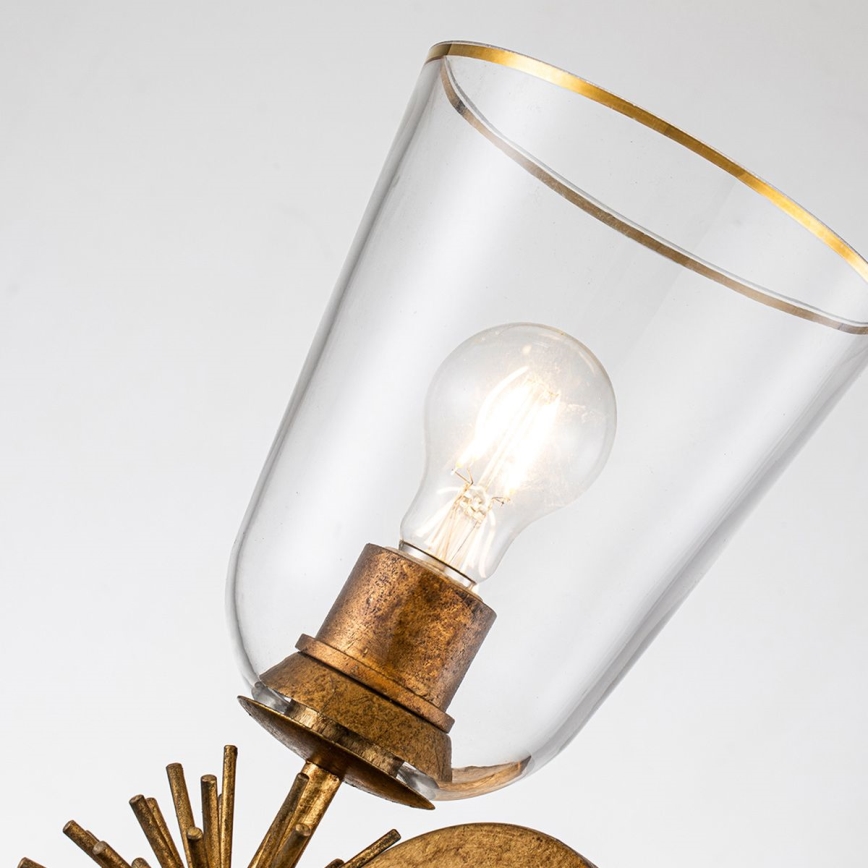 Quoizel - Aplique de parede STARING 1xE27/40W/230V acabamento em cobre