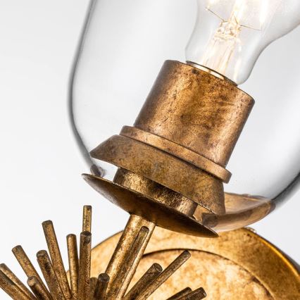 Quoizel - Aplique de parede STARING 1xE27/40W/230V acabamento em cobre