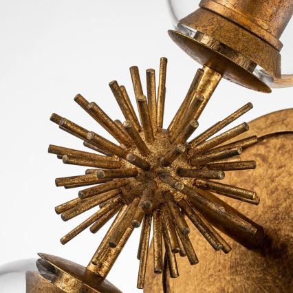 Quoizel - Aplique de parede STARING 2xE27/40W/230V, acabamento em cobre