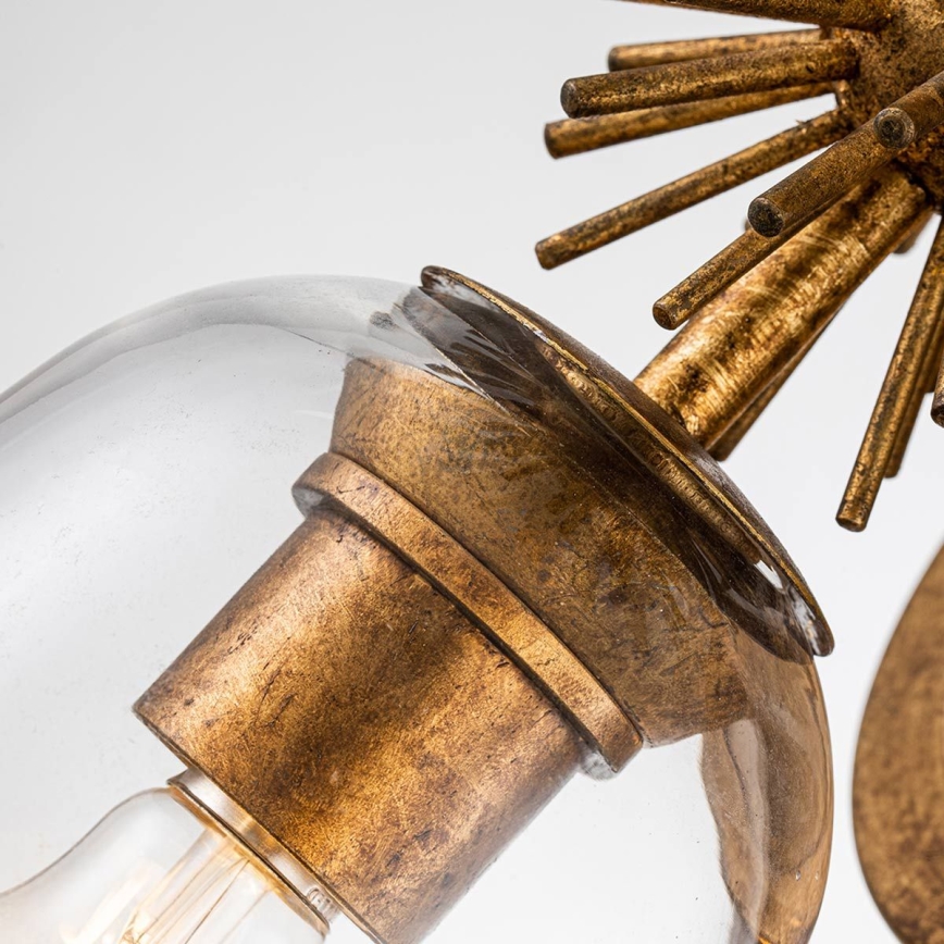 Quoizel - Aplique de parede STARING 2xE27/40W/230V, acabamento em cobre