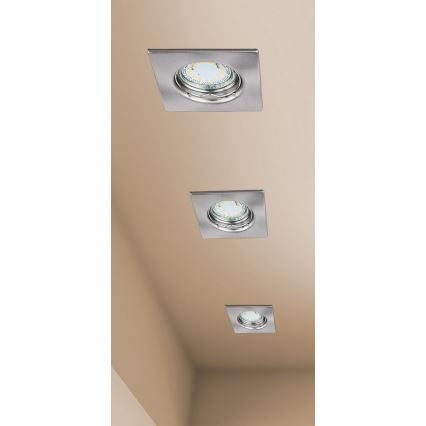 Rabalux - Conjunto de 3 spots LED embutidos para casa de banho, 1x GU10/3W/230V, IP44