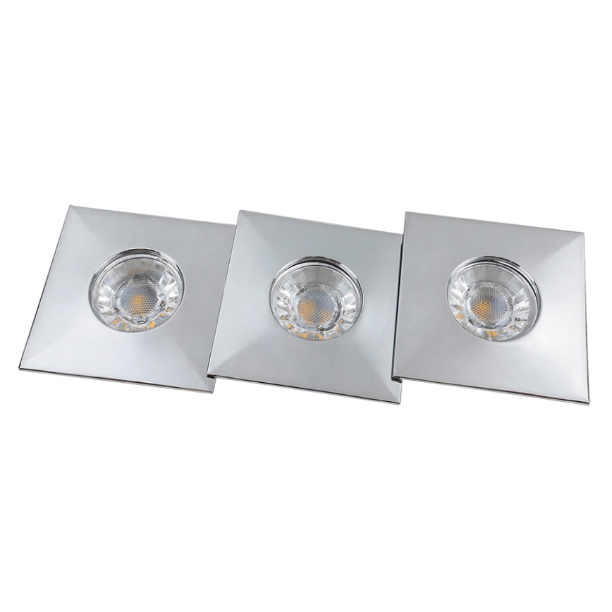 Rabalux - Conjunto de 3 spots LED encastráveis para casa de banho, LED/4W/230V, IP44