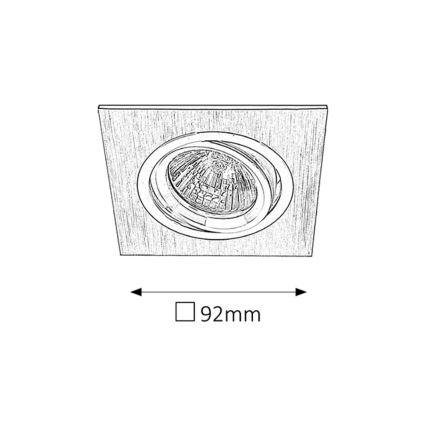 Rabalux - Foco de encastrar 1xGU5,3/50W/12V