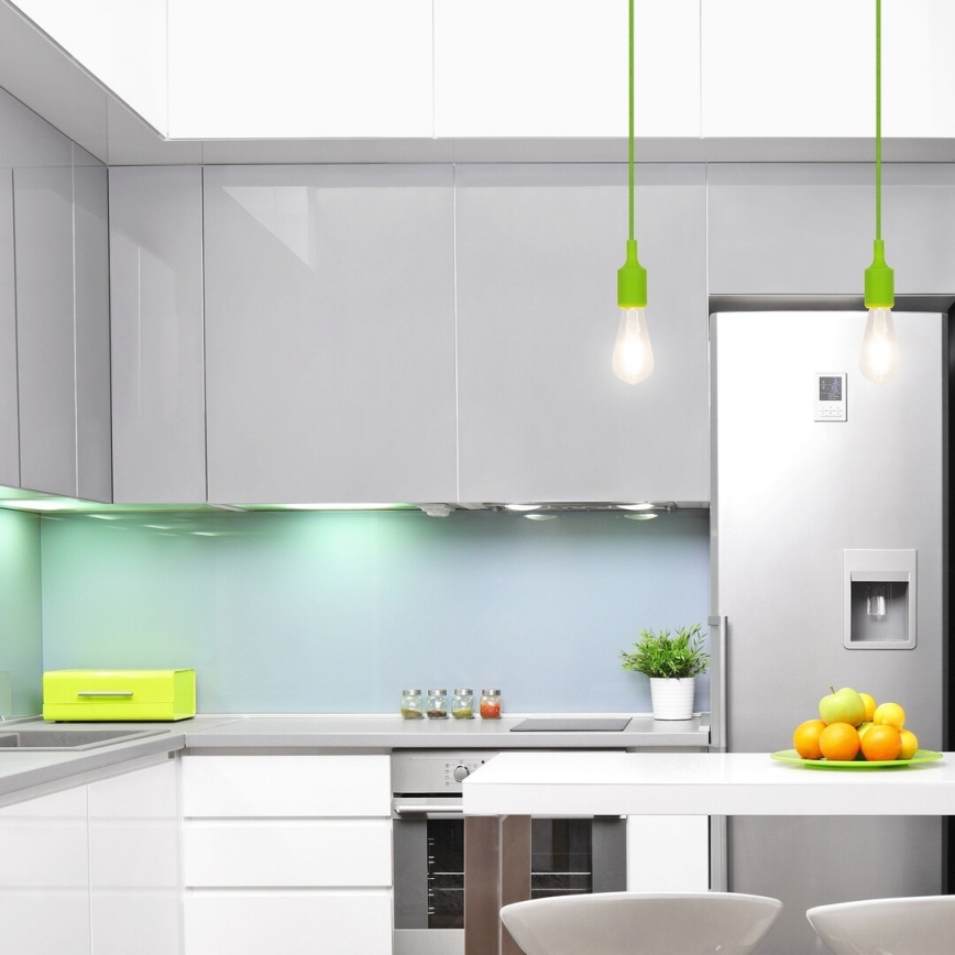 Rabalux - Luz pendente E27/40W verde