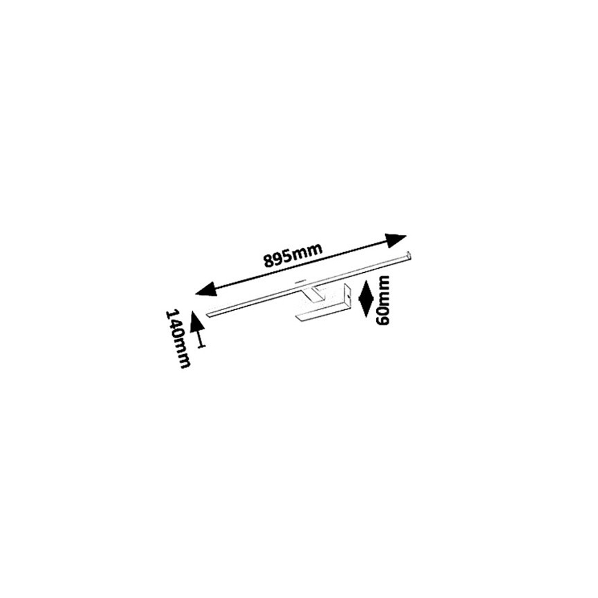 Rabalux - Iluminação LED para espelho de casa de banho ALBINA LED/18W/230V IP23 89,5 cm