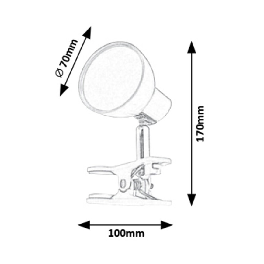 Rabalux - Candeeiro com clipe LED LED/5W/230V