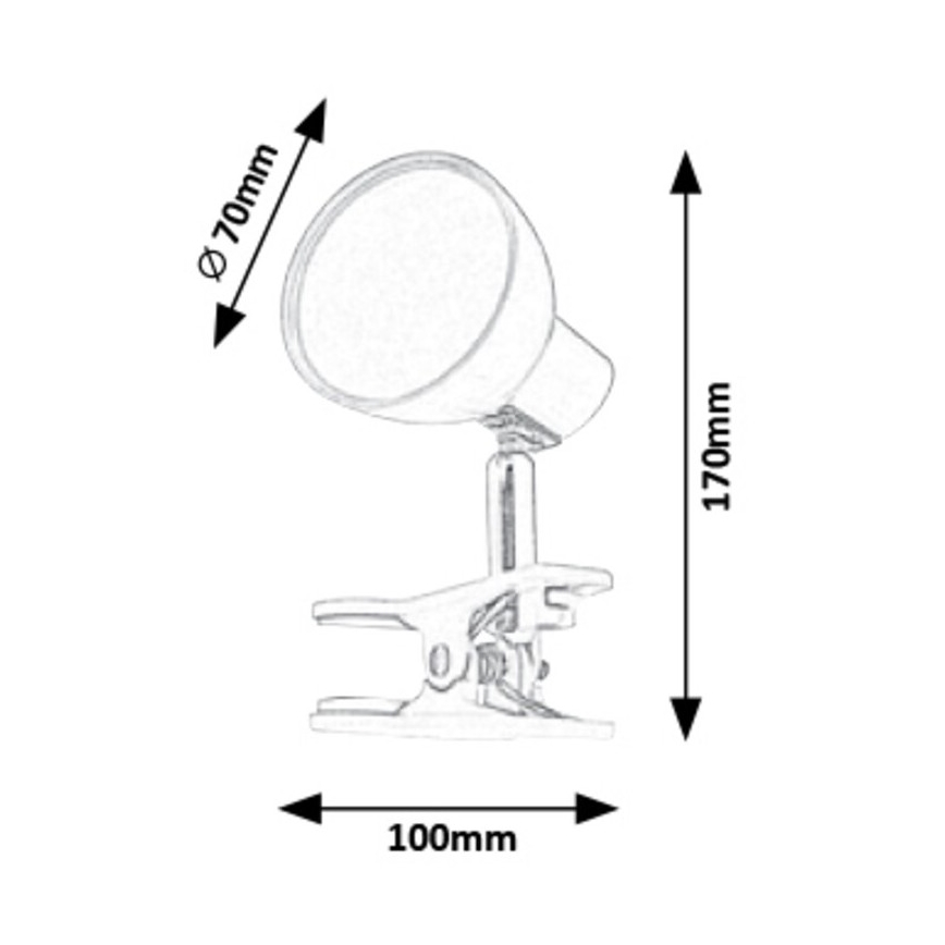 Rabalux - Candeeiro com clipe LED LED/5W/230V