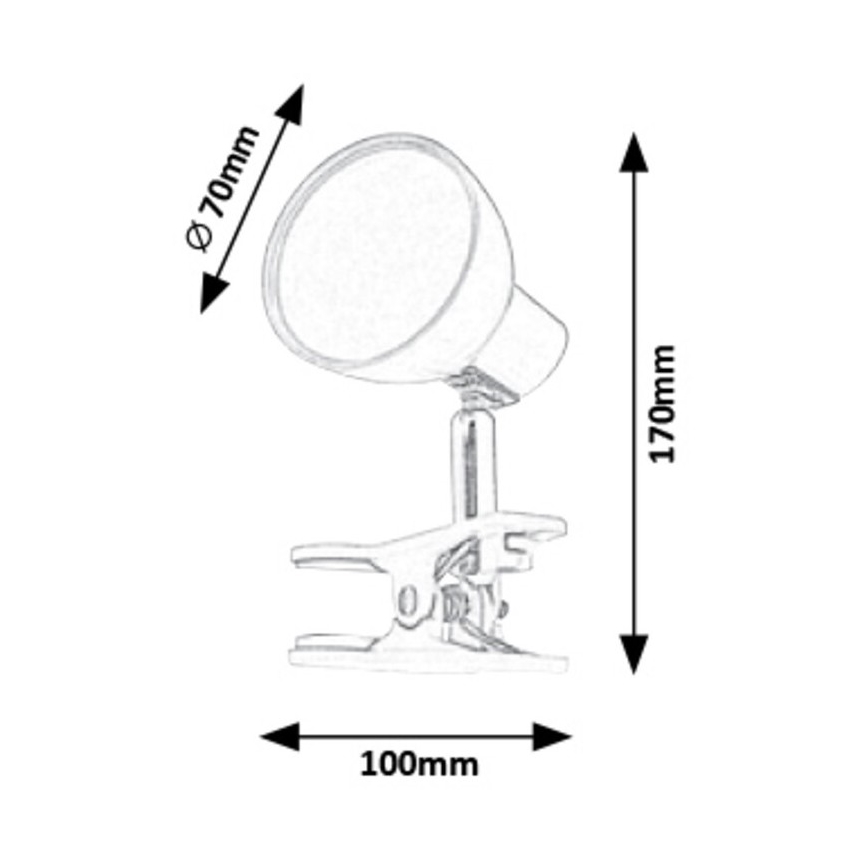 Rabalux - Candeeiro com clipe LED LED/5W/230V