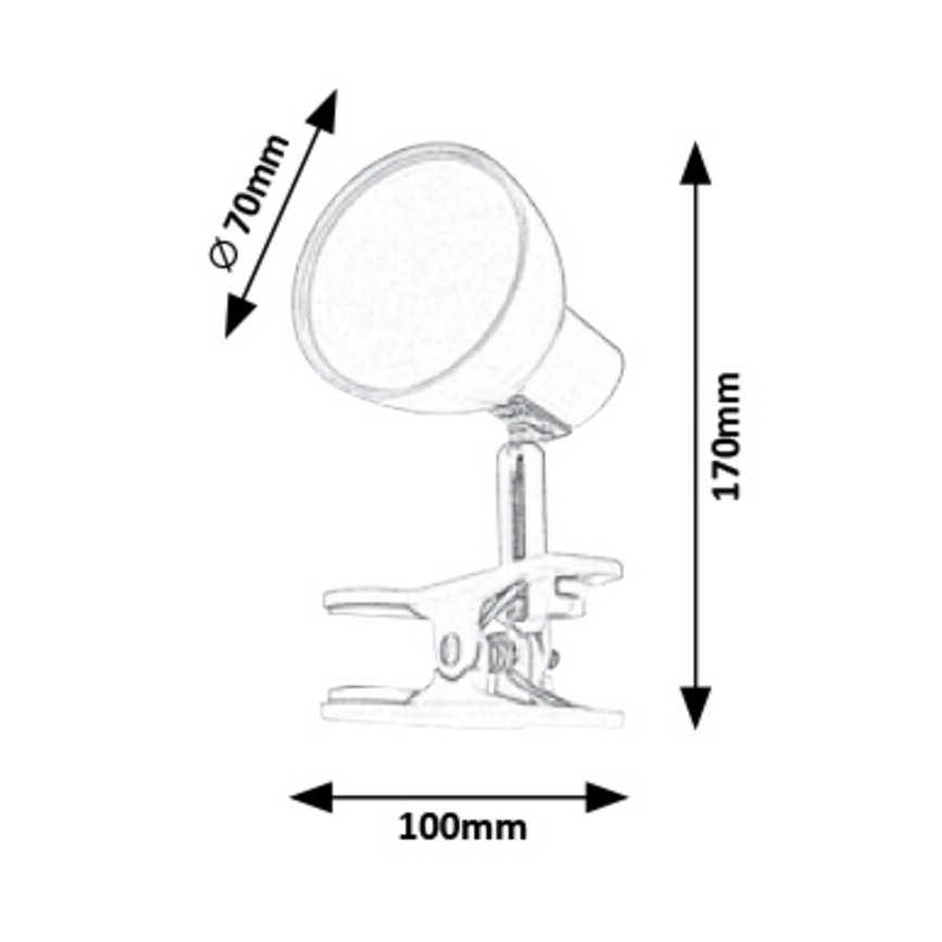 Rabalux - Candeeiro com clipe LED LED/5W/230V