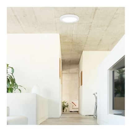 Rabalux - Plafon LED com sensor, 18W, 230V, 4000K, Ø 22,5 cm