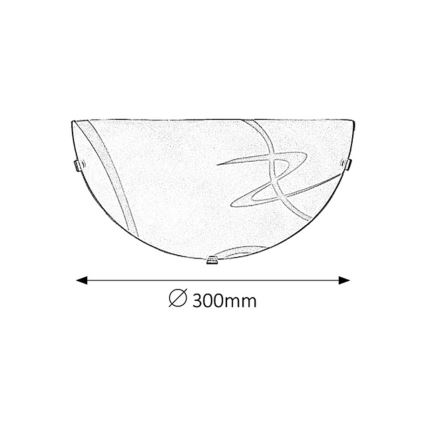 Rabalux - Luz de parede 1xE27/60W/230V
