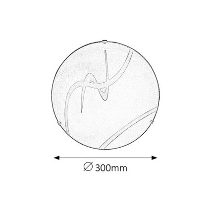 Rabalux - Luz de teto 1xE27/60W/230V