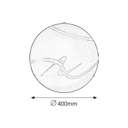 Rabalux - Luz de teto 2xE27/60W/230V