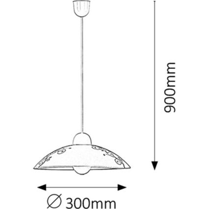 Rabalux - Candelabro 1xE27/60W/230V
