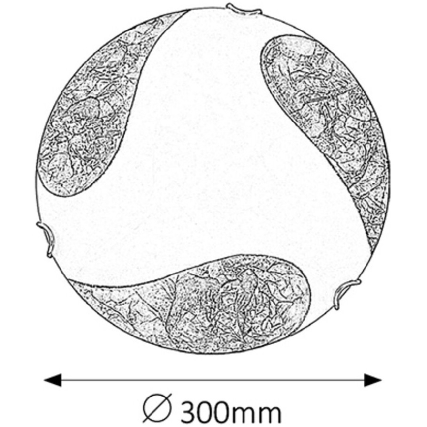 Rabalux - Luz de teto 1xE27/60W/230V