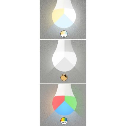 Rabalux - Lâmpada LED RGB com regulação GU10/5W/230V Wi-Fi 3000-6500K