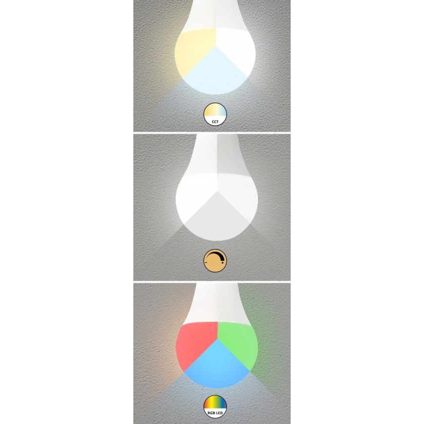 Rabalux - Lâmpada LED RGB com regulação GU10/5W/230V Wi-Fi 3000-6500K