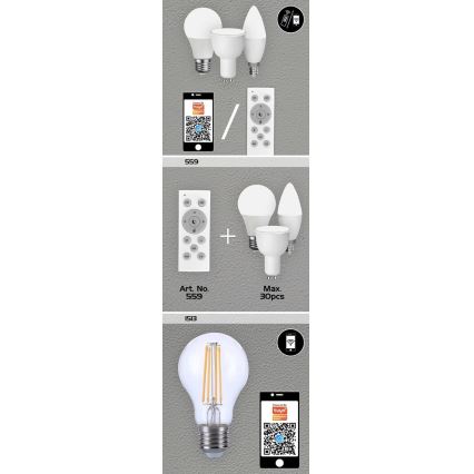 Rabalux - Lâmpada LED RGB com regulação GU10/5W/230V Wi-Fi 3000-6500K