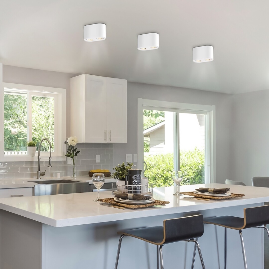 Rabalux - Foco 2xGU10/42W/230V branco