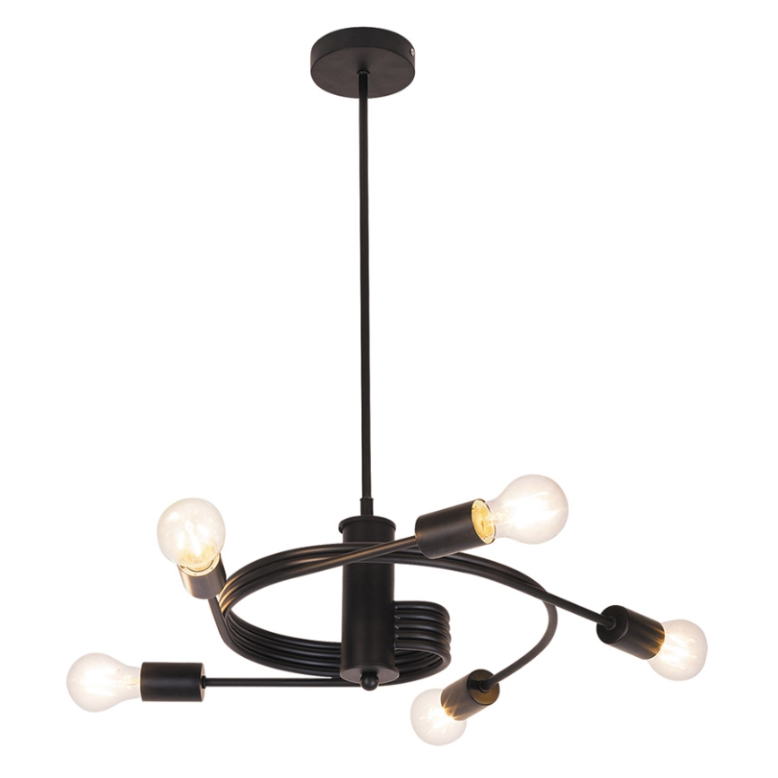 Rabalux 2098 - Candelabro integrado CARLY 5xE27/15W/230V preto antigo